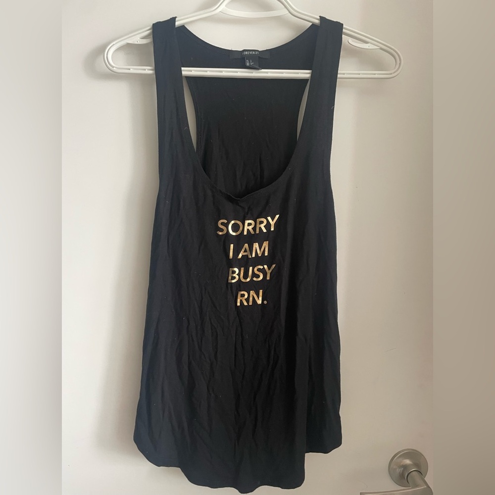 Tank Top Gold Font festival rave graphic t